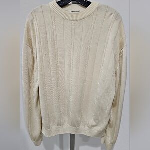 Pronto Uomo Cream Cardigan Sweater Size XL